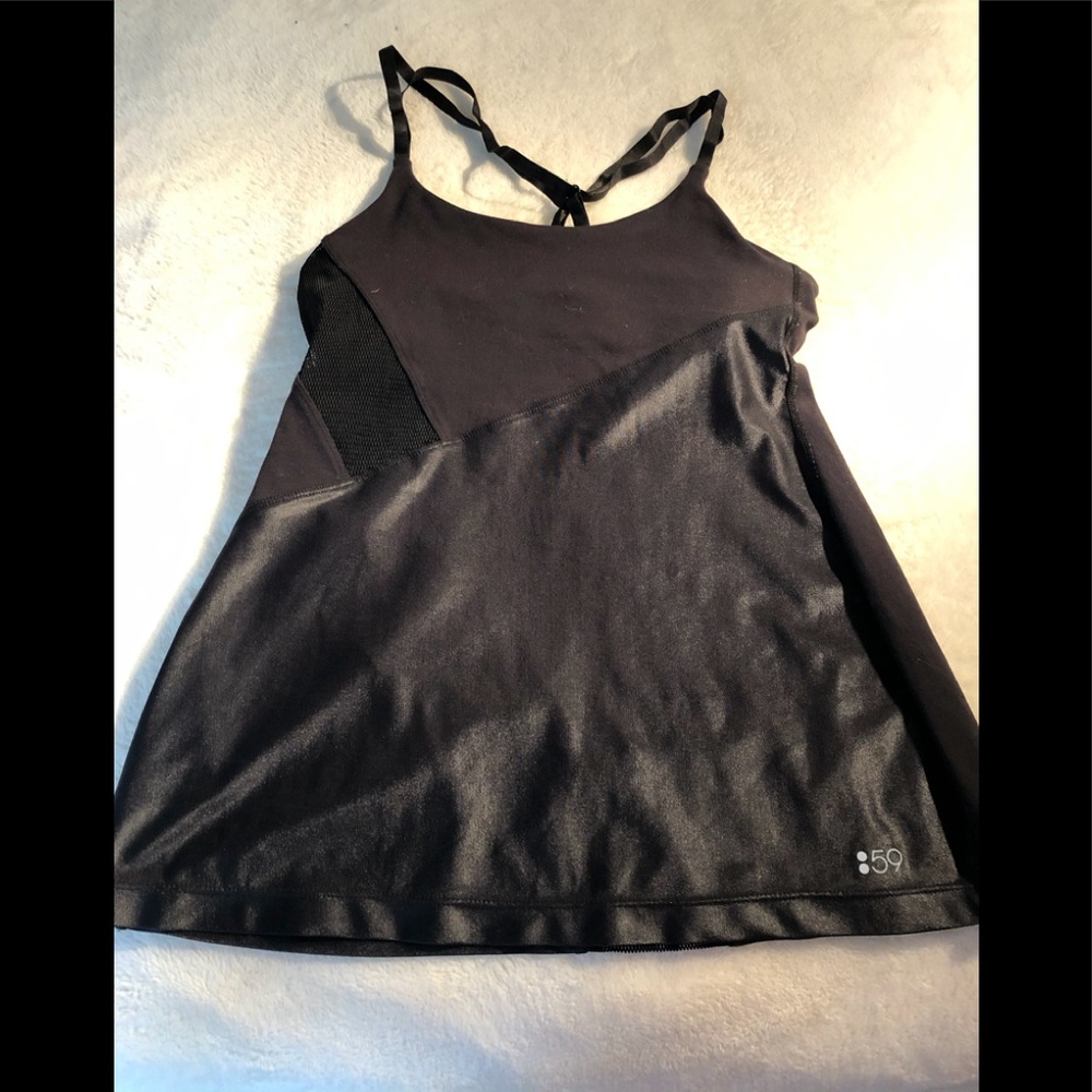 Splits 59 Black Mixed Media Tank